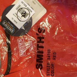 Smith's Workwear Red Tee With Pocket Size XL Men's